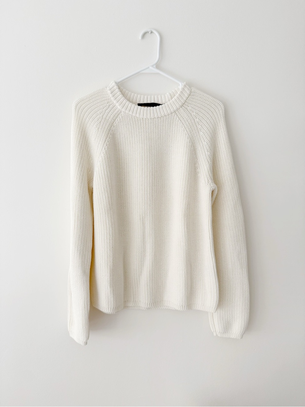 Jenni Kayne Women’s Fisherman Cotton Crewneck Sweater in Ivory